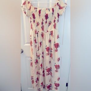 Long Summer Off The Shoulder Maxi Dress (Junior Large)